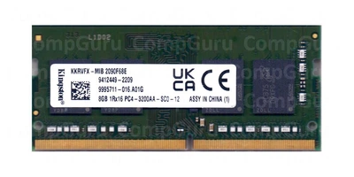 Оперативна пам'ять для ноутбука Kingston DDR4 8GB 3200MHz SO-DIMM PC4-3200AA (KKRVFX-MIB)