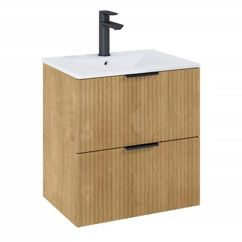 Шафка з умивальником Roca Reef 600 Light Oak (A857954464+A3272A3000)