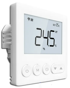 Терморегулятор для котла 4HEAT AE-X Boiler White | В подрозетник