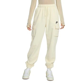 Спортивні штани жіночі Nike Sportswear Club Fleece Cargo Pants S Світло-кремові DQ5196-113