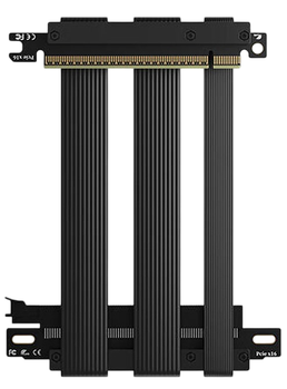 Райзер ZHENWEI PCIe 5.0 x16 для відеокарти, кут 90°, 15 см, чорний