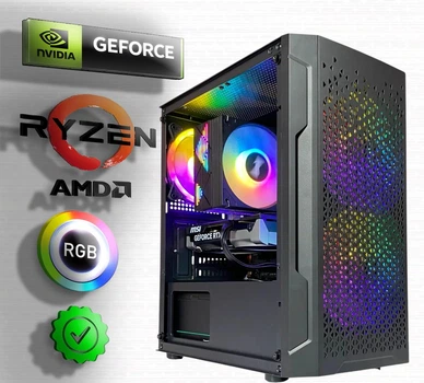 Потужний ПК для геймінгу, роботи та стрімів (Ryzen 5 5600 / RTX 3060 12GB)