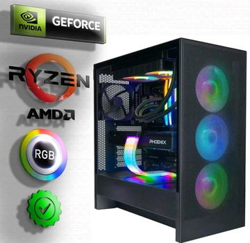 Потужна Робоча та Ігрова Станція: Ryzen 5 5600 / RTX 3060 12GB / 16GB