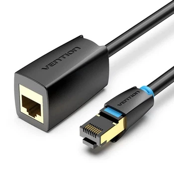 Подовжувач мережевого кабелю Vention CAT 8 SFTP Ethernet 2 м Black (IKHBH)