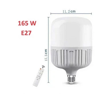 Светодиодная LED-лампа E27 165 Вт с пультом ДУ для студийного света 3200-5600 K Ra95+, 3 режима