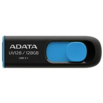 USB флеш накопитель ADATA 128GB UV128 Black/Blue USB 3.1 (AUV128-128G-RBE) ADATA AUV128-128G-RBE 1076568