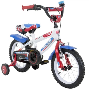 Дитячий велосипед Hi5 Racer 14" з допоміжними колесами, синьо-червоний