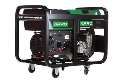 Генератор Apro дизельный 4-х тактный DG-120Е 12,0/12,8кВт электрозапуск 852128
