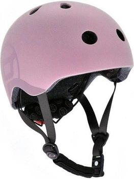 Захисний дитячий шолом Scoot and Ride з ліхтариком 51-55 см Рожевий S-M (4897033963688)
