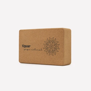Екологічний блок для йоги Tiguar Cork Yoga Block - натуральний пробковий аксесуар для йоги та розтяжки ( TI-J0003 )