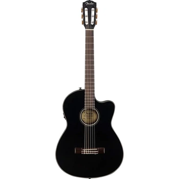 Классическая гитара со звукоснимателем Fender CN-140SCE WN Black (235857)
