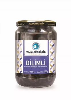 Чорні маслини нарізані Marmarabirlik DILIMLI, 350г