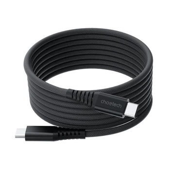 Кабель для передачи данных Choetech XCC-1051, USB Type-C to USB Type-C, 1.8м, PD 3.1, 240W, магнитный, черный