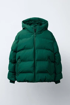 Зимняя куртка для мальчика Zara 134 размер зеленая 5992760500