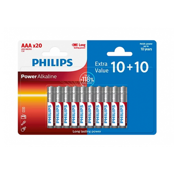Батарейки Philips Power Alkaline LR03 ААA 20 шт (R4849131820250)