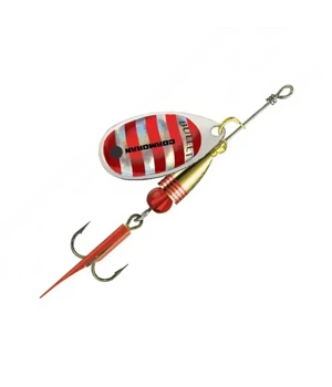 Блешня Cormoran Bullet №1 3g Silver/Red stripes