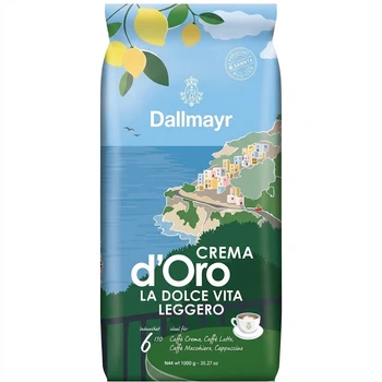 Кофе в зернах Dallmayr Crema d´Oro La Dolce Vita Leggero 1 кг