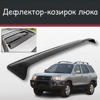 Спойлер дефлектор на люк Hyundai Santa Fe Хюндай Санта Фе козирок даху