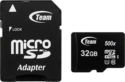 Флешка (microSD) 32GB Class 10 (TeamGroup) с адаптерои (U0304463)