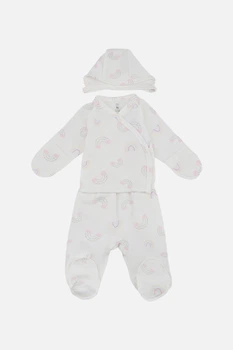 Костюм ясельний для дівчинки DEXTERS молочний 62 ЦБ-00300316