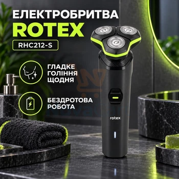 Электробритва роторная мужская бритва аккумуляторная с 3 плавающими головками и зарядкой USB Type-C