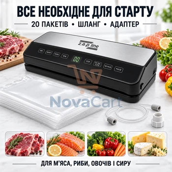 Вакуумный упаковщик вакууматор запайщик 200 Вт для сухих и влажных продуктов