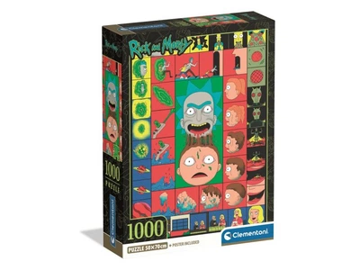 Пазл Імітація гри з Ріком та Морті, Clementoni, 1000 елементів