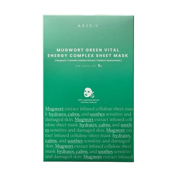 Маска для обличчя AXIS-Y Mugwort Green Vital Energy Complex Sheet Mask 27 мл