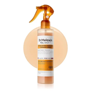 Dr.Melaxin Peel Shot PS Exfoliating Kojic Acid Turmeric Spray Відлущувальний спрей для тіла та стоп з койєвою кислотою і куркумою