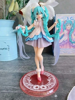 Аніме фігурка Хацуне Міку Рапунцель Вокалоїд Vocaloid (Hatsune Miku) Rapunzel Ver., з хвостиками 20 см