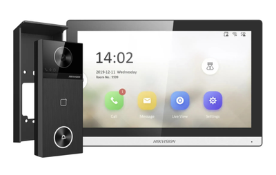 Комплект Hikvision DS-KIS610-P (DS-KH6350-WTE1 7" Wi-Fi + DS-KV6114-WBE1)