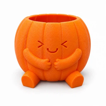 Кашпо Тыква для Хэллоуина (Halloween) 600 мл оранжевое