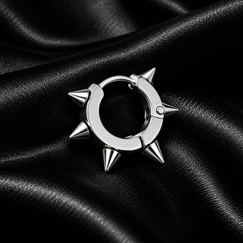 Кольцо для уха с шипами Asteel Серебро 6 мм