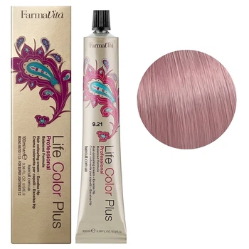Стійка крем-фарба для волосся FarmaVita Life Color Plus 9/21 дуже світлий блондин фіолетово-попелястий 100 мл