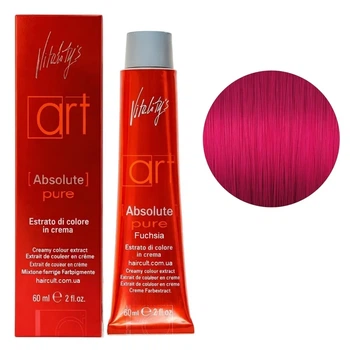 Крем-фарба для волосся стійка Vitality's ART Absolute Pure Creamy Colour Extract Pure Fuchsia фуксія 60 мл