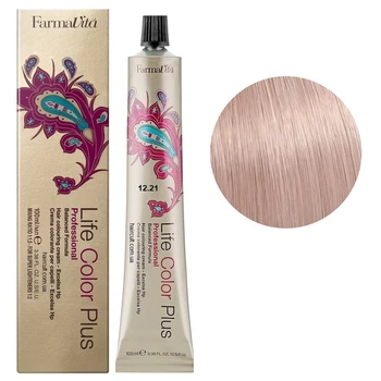 Стійка крем-фарба для волосся FarmaVita Life Color Plus 12/21 спеціальний блондин фіолетово-попелястий 100 мл