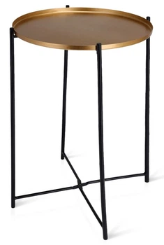 Столик кавовий Trends 4 You металевий 35 x 47 см золотий 568185 (8720573271981)