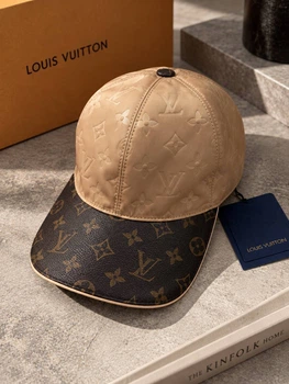 Кепка-бейсболка Louis Vuitton унісекс бежева розмір M