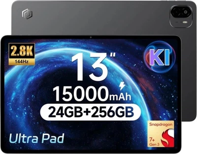 Планшет 13'' ALLDOCUBE Ultra Pad 12+12/256Gb 8 ядер Android 15 15000 mAh Сірий (102332115) b1 - Уцінка