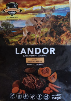 Сухий корм LANDOR Adult Mini Breeds Lamb & Sweet Potato для собак дрібних порід з ягням та бататом 15 кг