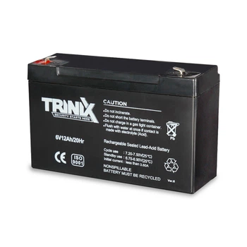 Аккумуляторная батарея TRINIX 6V 12Ah/20Hr свинцово-кислотная