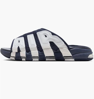 Тапочки мужские Nike Air More Uptempo Slide Blue/White 46 Синий FQ8699-400