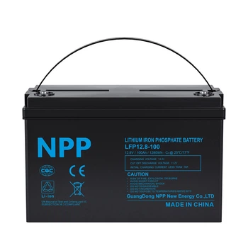 Акумулятор LiFePO4 12.8V 100 Ah 1280Wh BMS 50A NPP LFP12-100 для ДБЖ