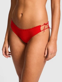 Трусики бикини женские хлопковые Victoria's Secret 820898526 XL Красные (1159834702)