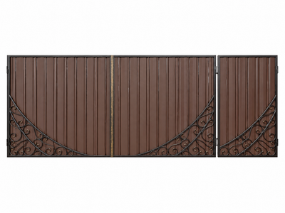 Кованые ворота Дешёвая ковка 170x340 цена указана за комплект элементов