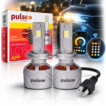 LED лампи Pulso H7 LED-chips 4575 CSP 12V 2*85W 17000Lm 3000-6000k (Bluetooth Додатки APP)