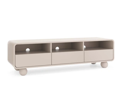 Тумба под ТВ Perfect Home Albion RTV160 160x39x44 см кашемир 3 ящика Perfect Home