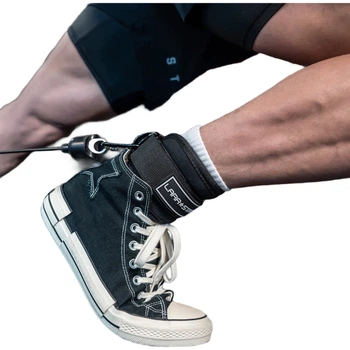 LARASTAR Gantry Frame Fitness: фиксаторы для лодыжек, канат для ягодичных мышц, вспомогательные эластичные ленты для тренировки мышц ног и отработки ударов ногой назад, комплект из двух штук, черный.
