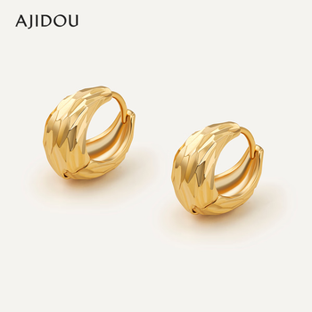 Серьги AJIDOU — новогодний подарок для женщин, модные и стильные серьги, универсальный подарок на каждый день для девушки или жены, золотые.