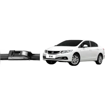 Спеціальні безрамкові щітки склоочисника YITU для Honda Civic 8-го та 9-го поколінь, для Civic 8-го та 9-го поколінь, склоочисники Si Ming, оригінальні заводські щітки склоочисника (1 пара), гумова смужка класу А